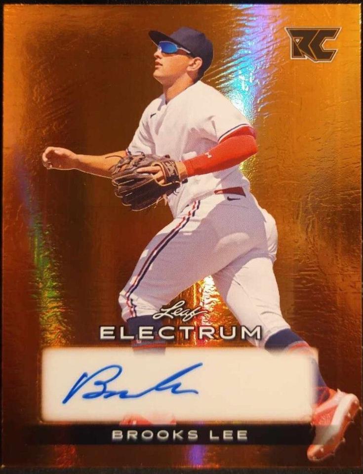 Brooks Lee #BA-BL1 Baseball Cards 2024 Leaf Electrum Autograph