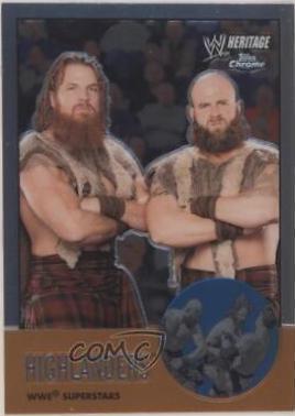 Highlanders #5 Wrestling Cards 2007 Topps Heritage II Chrome WWE
