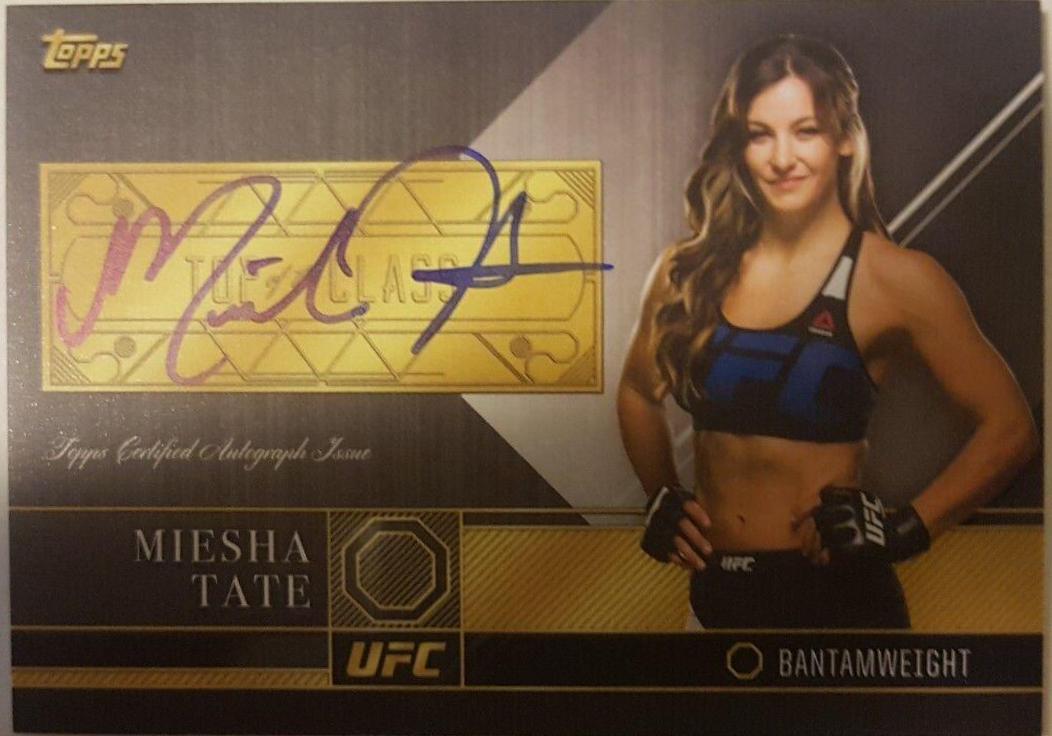 Miesha Tate #TCA-MT Ufc Cards 2016 Topps UFC Top of the Class Autographs