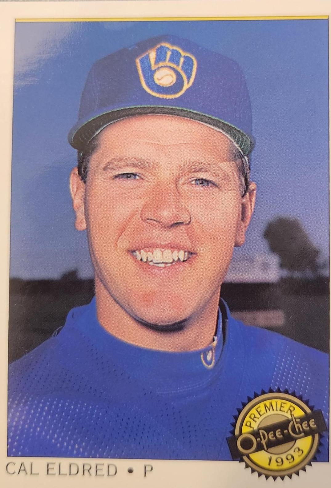 Cal Eldred #4 Baseball Cards 1993 O Pee Chee Premier