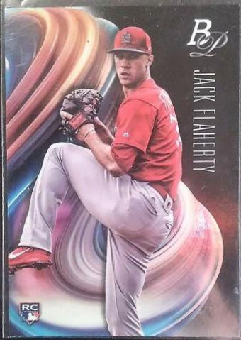Jack Flaherty #94 Baseball Cards 2018 Bowman Platinum