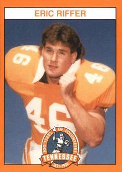 Eric Riffer #46 Football Cards 1990 Tennessee Volunteers Centennial