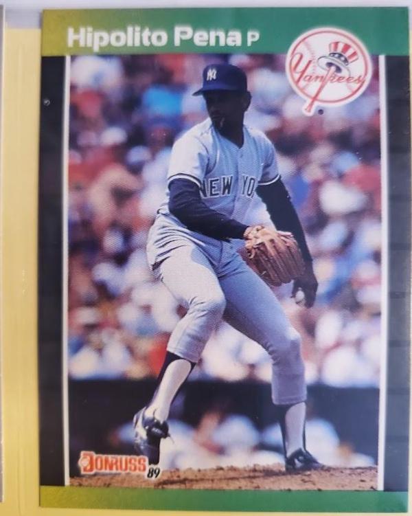 Hipolito Pena #598 Baseball Cards 1989 Donruss