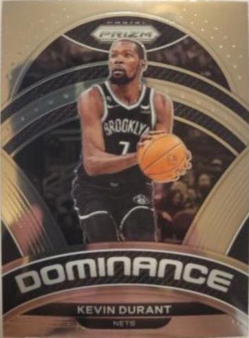 Kevin Durant #4 Basketball Cards 2022 Panini Prizm Dominance