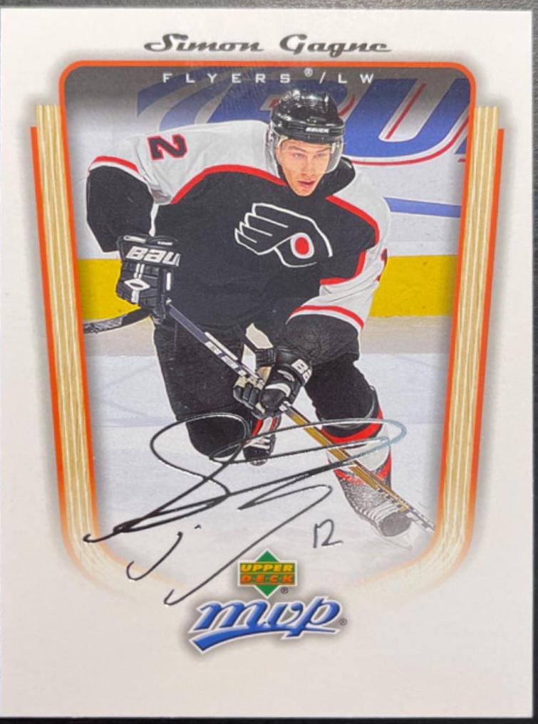 Simon Gagne #279 2005 Upper Deck MVP Hockey