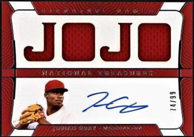 Josiah Gray #SN-JG Baseball Cards 2022 Panini National Treasures Signature Names