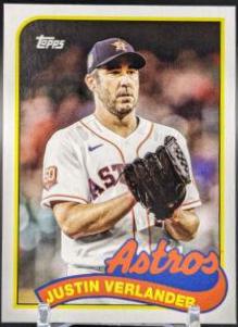 Max Scherzer, Justin Verlander #89DH-16 Baseball Cards 2023 Topps Archives 1989 Doubleheaders