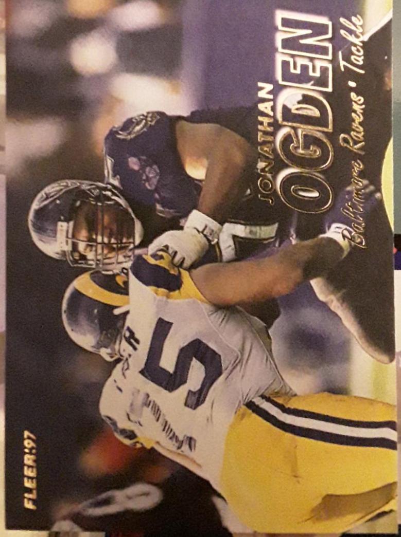 Jonathan Ogden #113 1997 Fleer Football