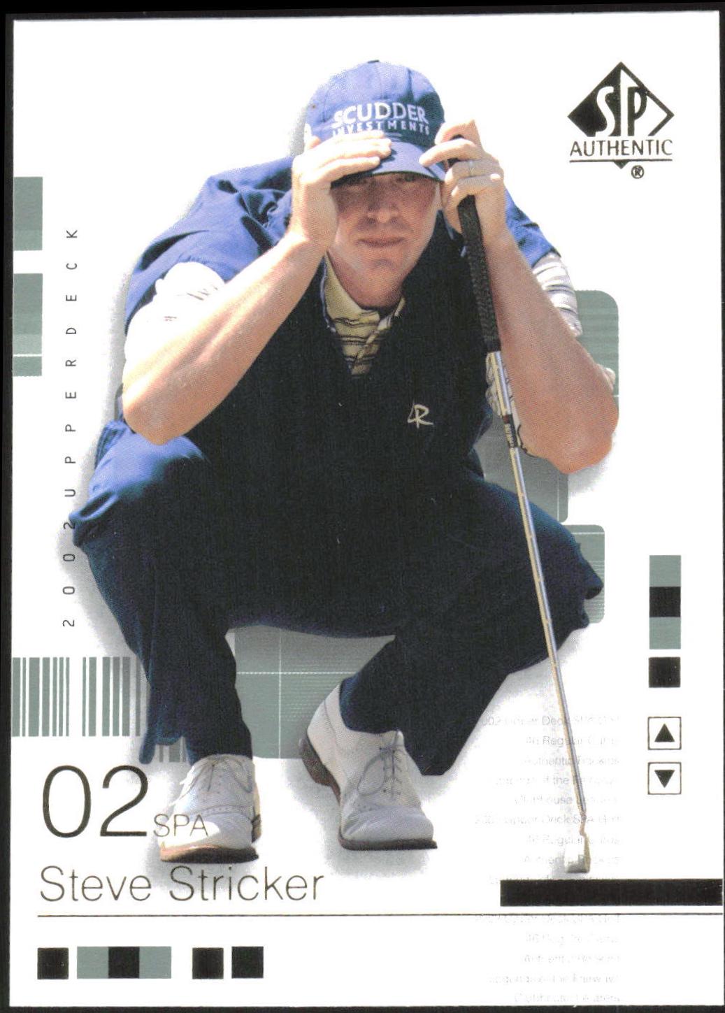 Steve Stricker #38SPA 2002 Sp Authentic Golf