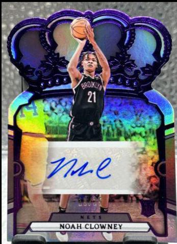 Noah Clowney #9 Basketball Cards 2023 Panini Crown Royale Rookie Autograph
