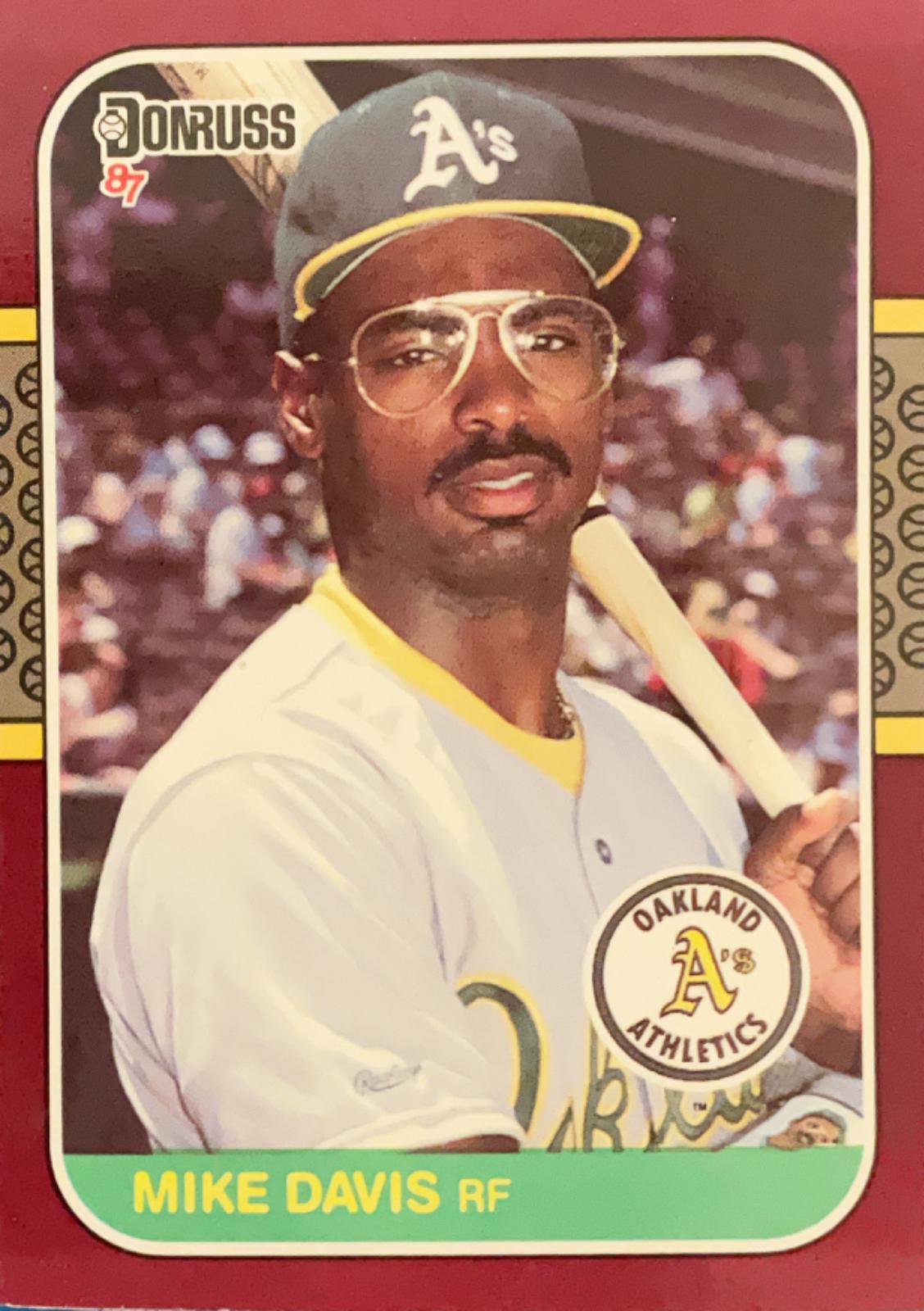 Mike Davis #21 Baseball Cards 1987 Donruss Opening Day