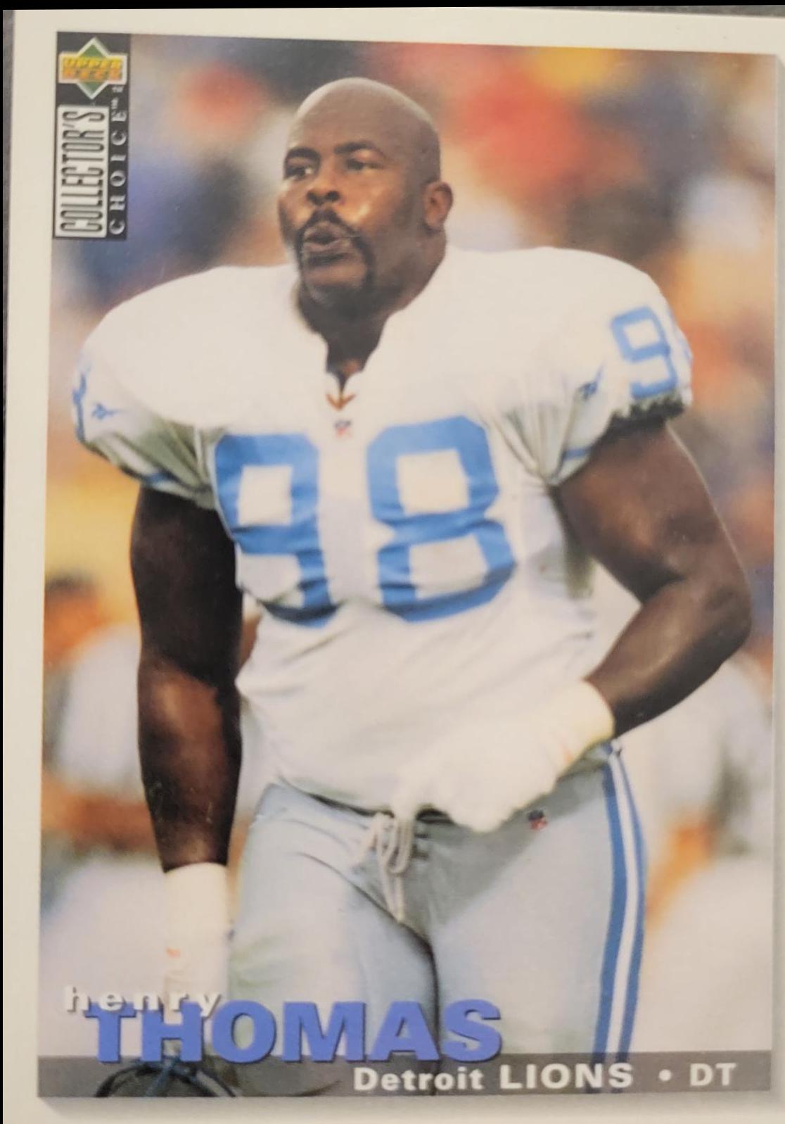Henry Thomas #U129 Football Cards 1995 Collector's Choice Update
