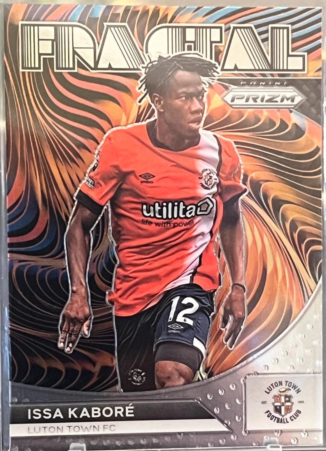 Issa Kabore #20 Soccer Cards 2023 Panini Prizm Premier League Fractal
