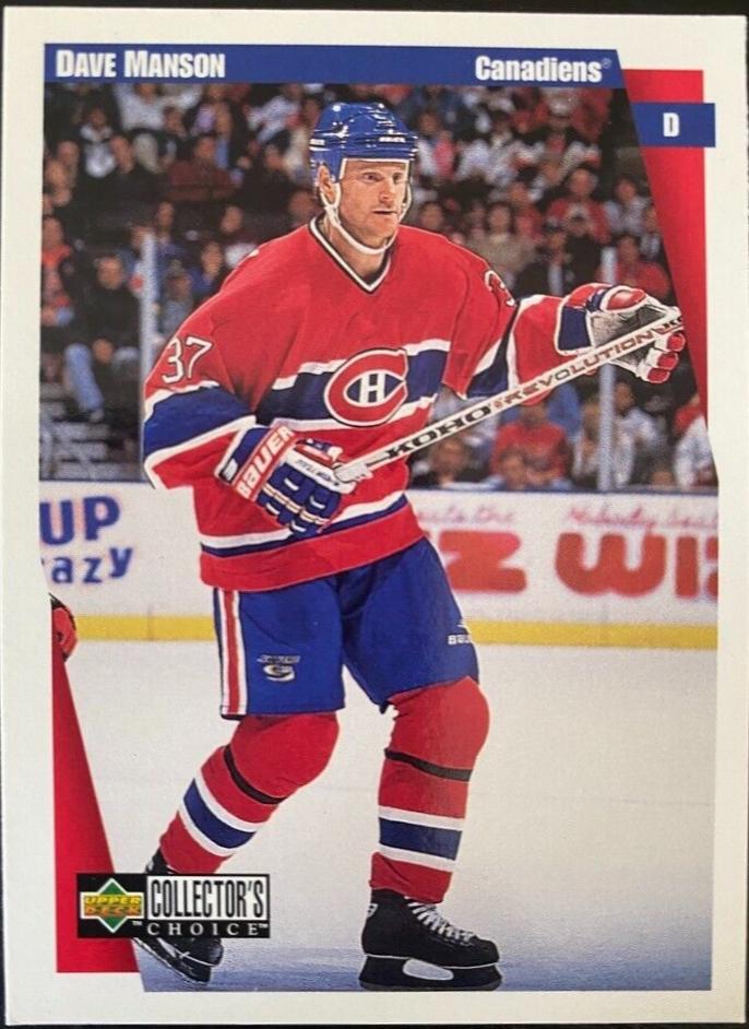 Dave Manson #136 Hockey Cards 1997 Collector's Choice