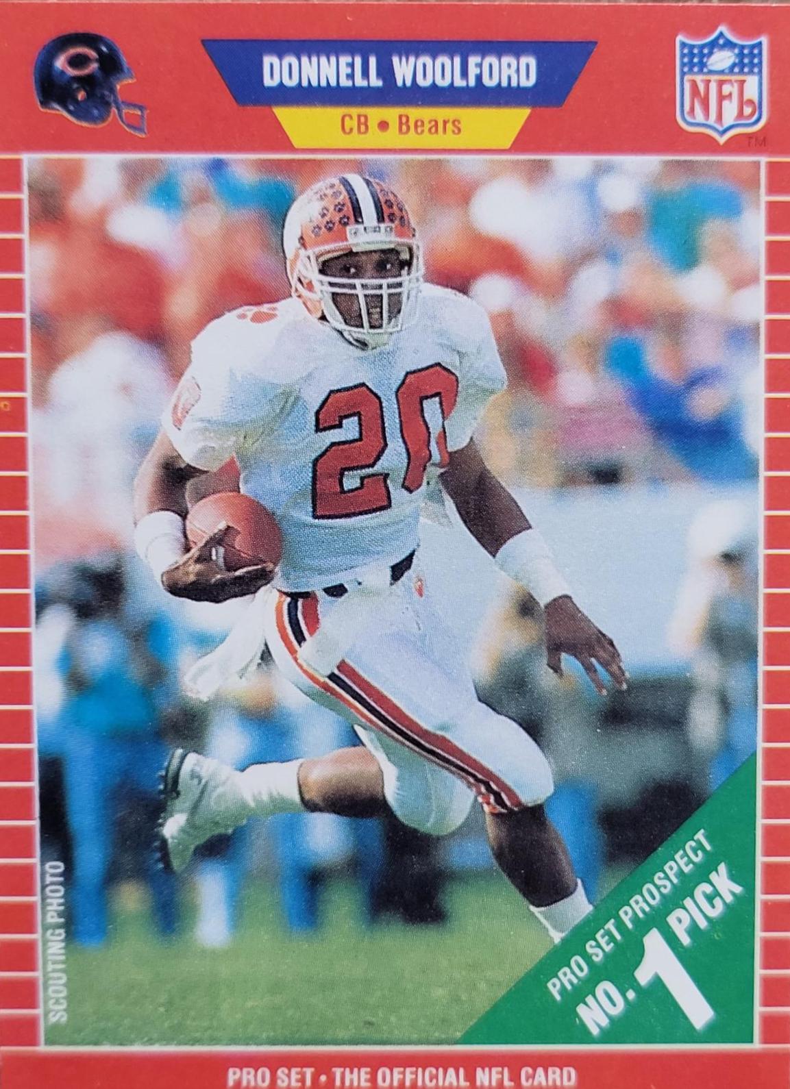 Donnell Woolford #488 Football Cards 1989 Pro Set