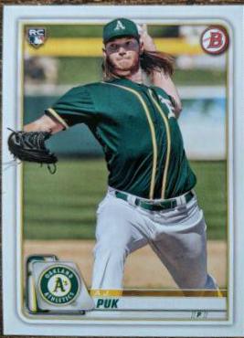 A.J. Puk #64 Baseball Cards 2020 Bowman