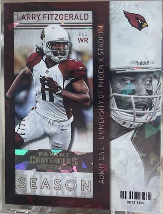 Larry Fitzgerald [Cracked Ice Ticket] #25