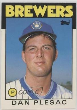 Dan Plesac #87T Baseball Cards 1986 Topps Traded