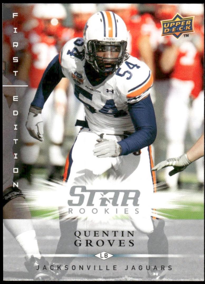 Quentin Groves #186 2008 Upper Deck First Edition Football
