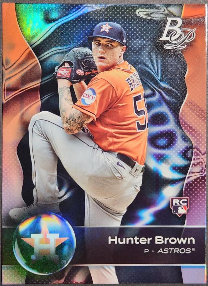 Hunter Brown #16 Baseball Cards 2023 Bowman Platinum