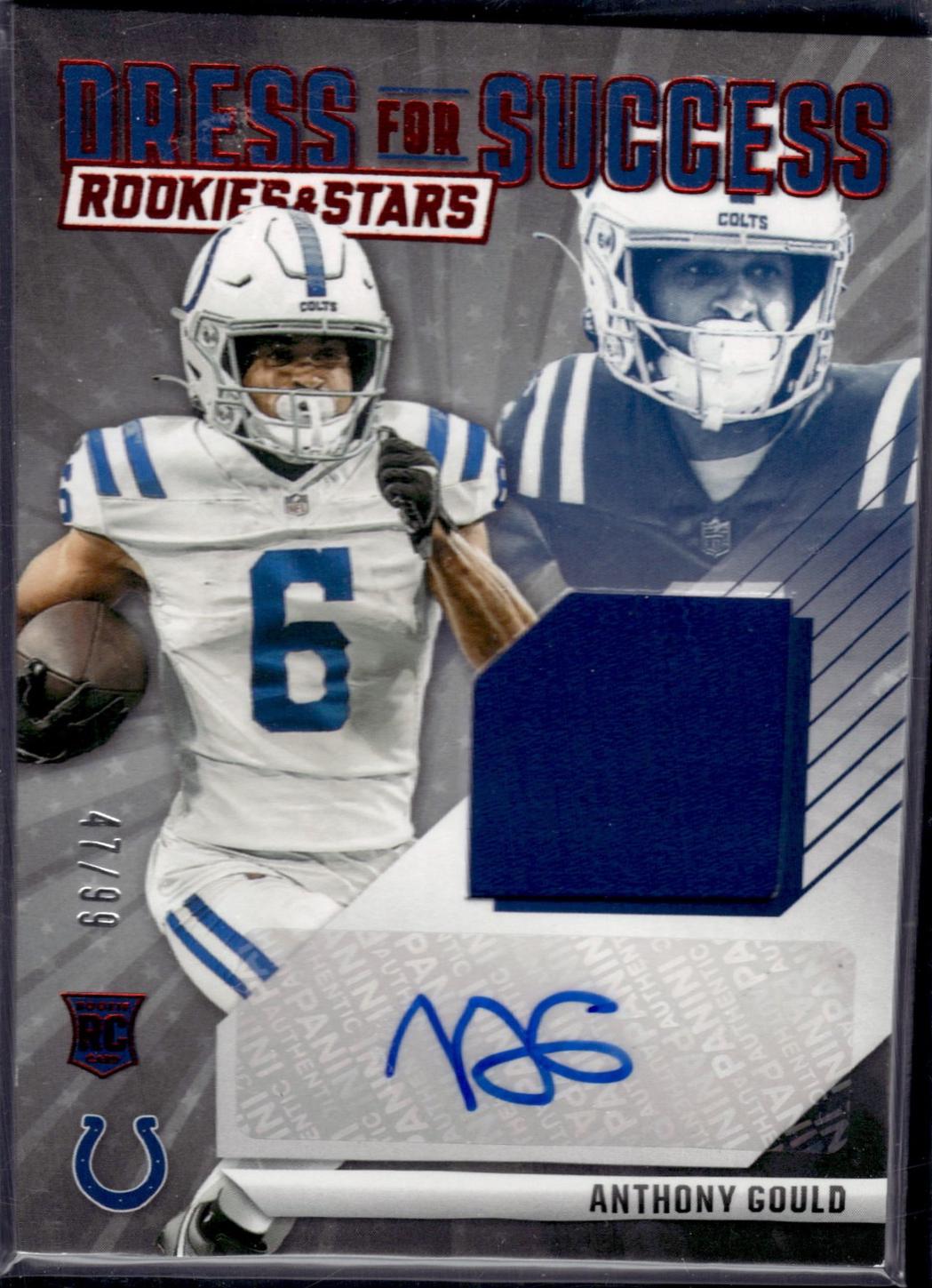Anthony Gould #DFS-AGD Football Cards 2024 Panini Rookies & Stars Dress for Success