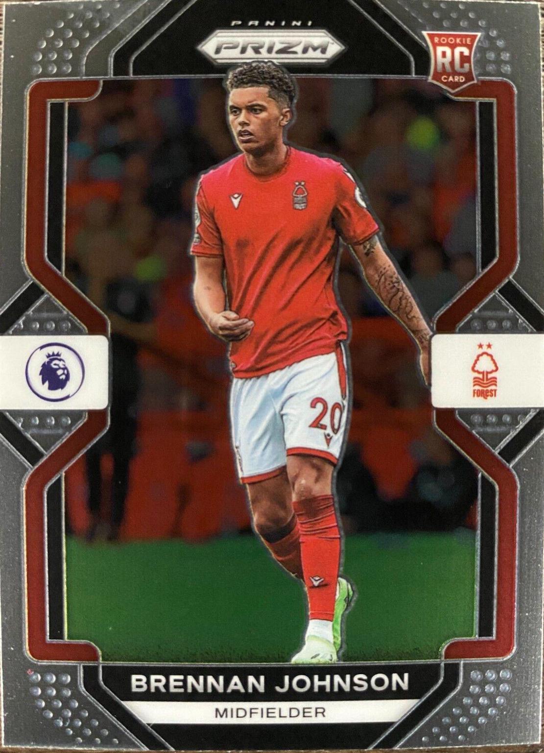 Brennan Johnson #147 Soccer Cards 2022 Panini Prizm Premier League