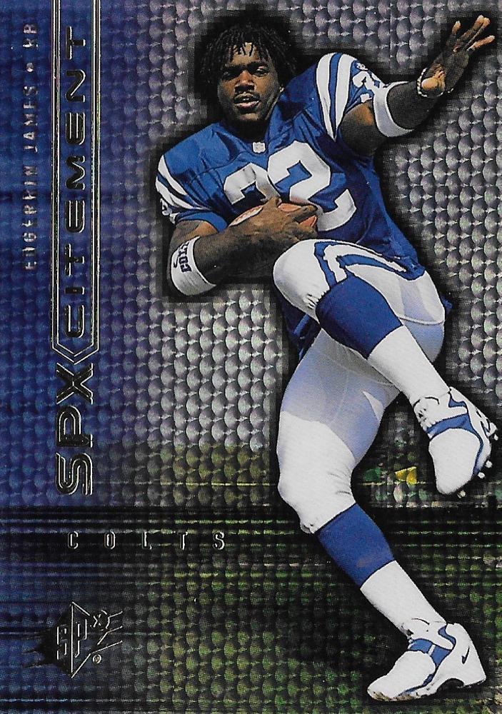 Edgerrin James #S2 Football Cards 1999 Spx Spxcitement