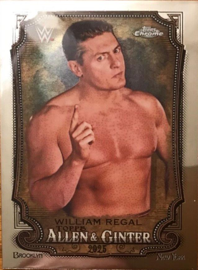 William Regal #AG-WRL Wrestling Cards 2025 Topps Chrome WWE Allen & Ginter