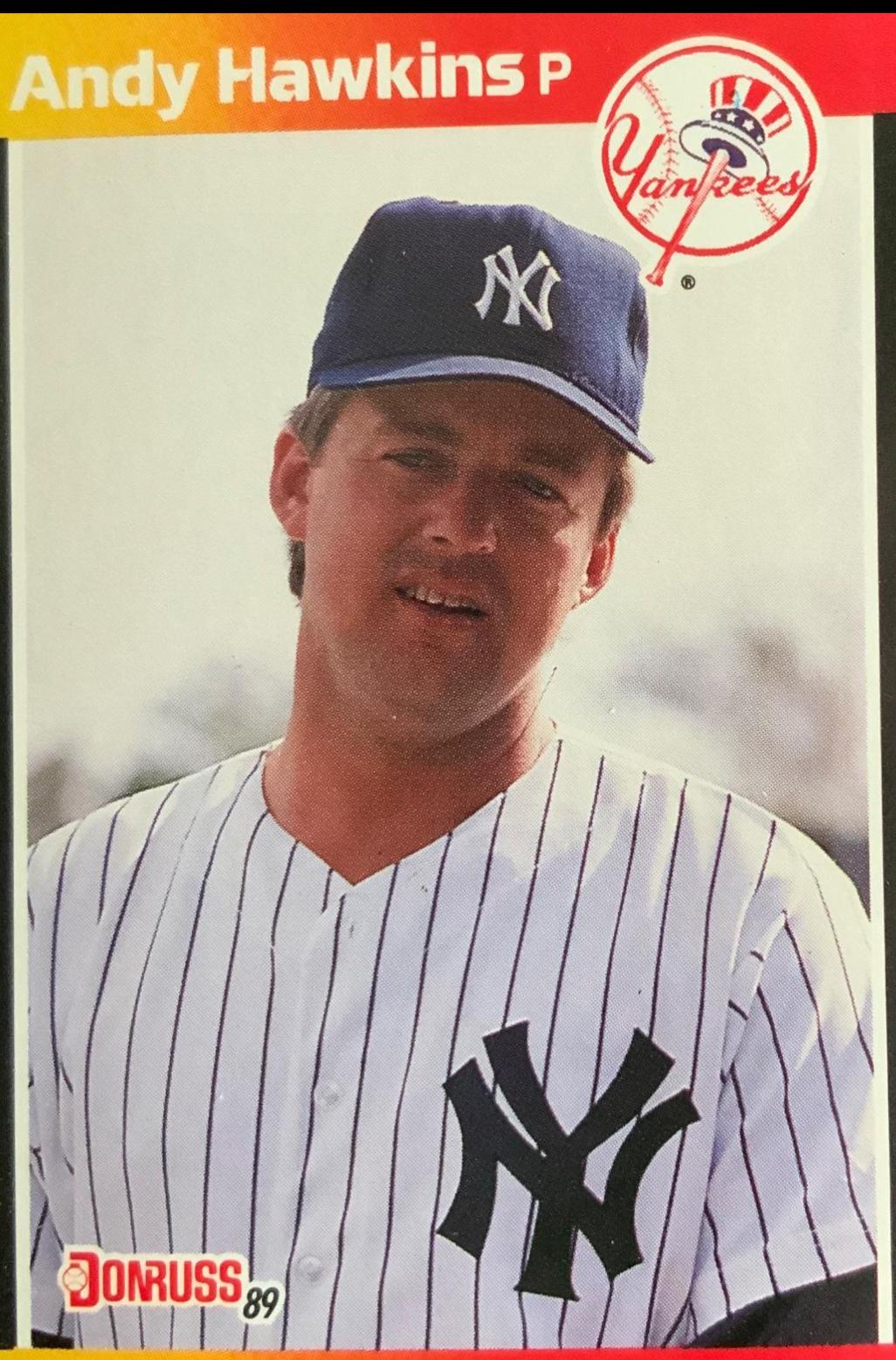 Andy Hawkins #T-52 Baseball Cards 1989 Donruss Traded