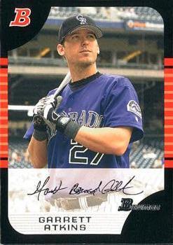 Garrett Atkins #3 Baseball Cards 2005 Bowman Draft Picks