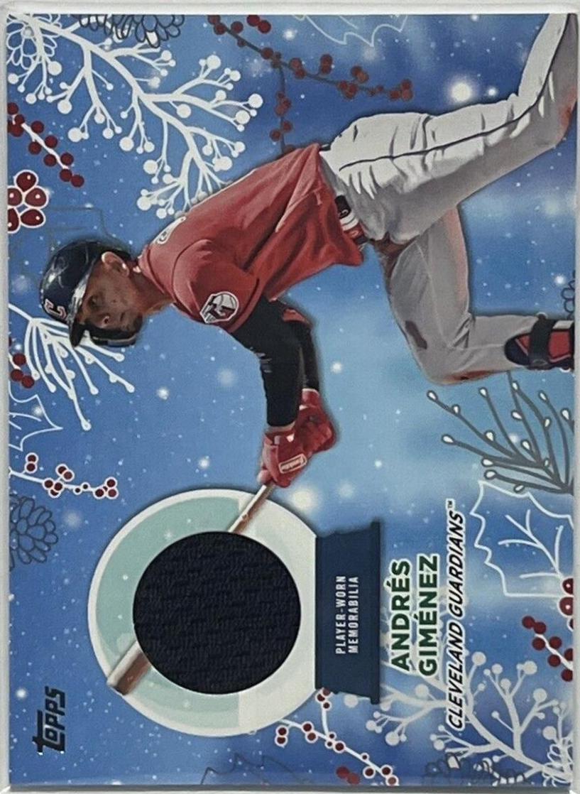 Andres Gimenez #RC-AG Baseball Cards 2023 Topps Holiday Relics