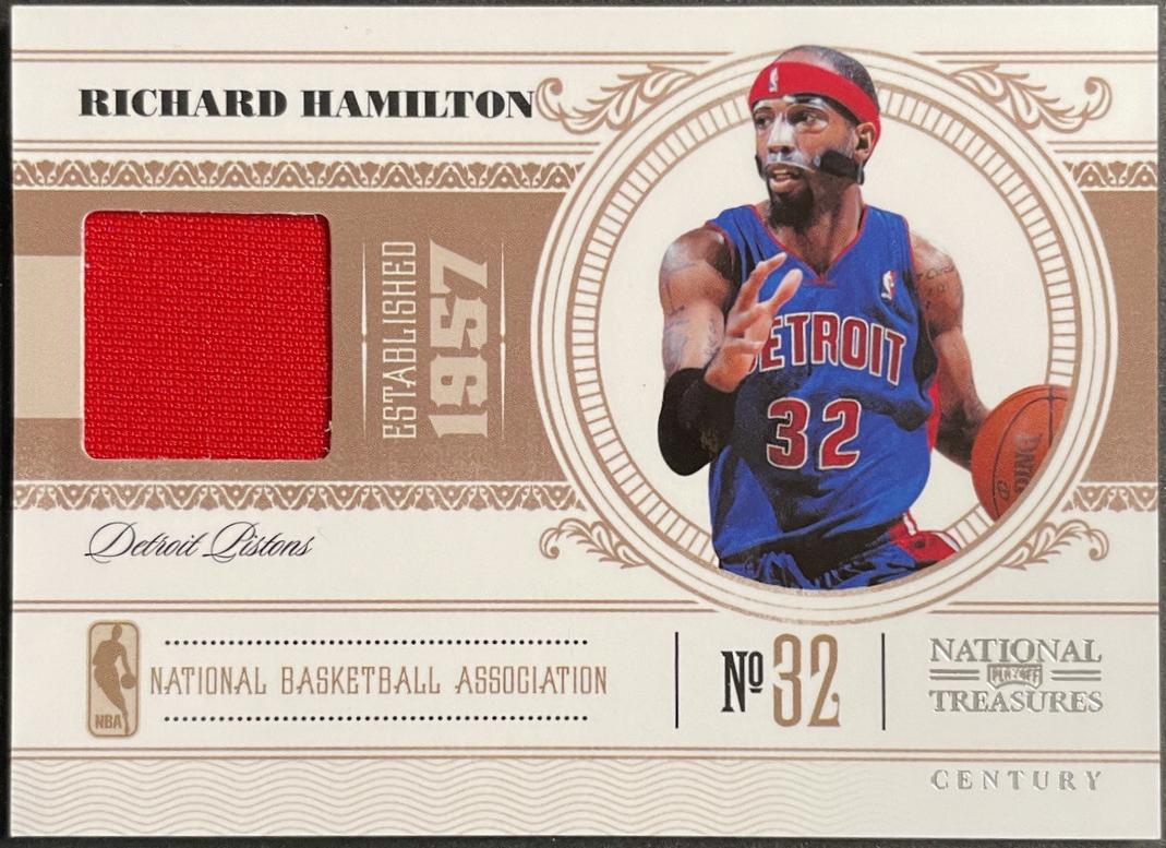 Richard Hamilton #29 Basketball Cards 2010 Panini National Treasures