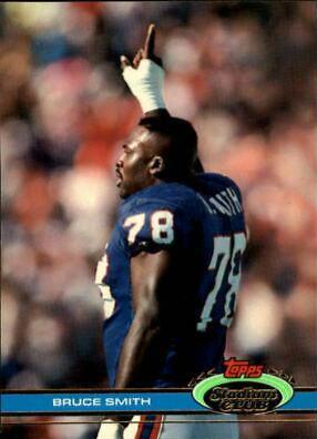 Bruce Smith #12 Football Cards 1991 Stadium Club