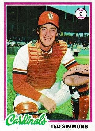 Ted Simmons #380 Baseball Cards 1978 Topps