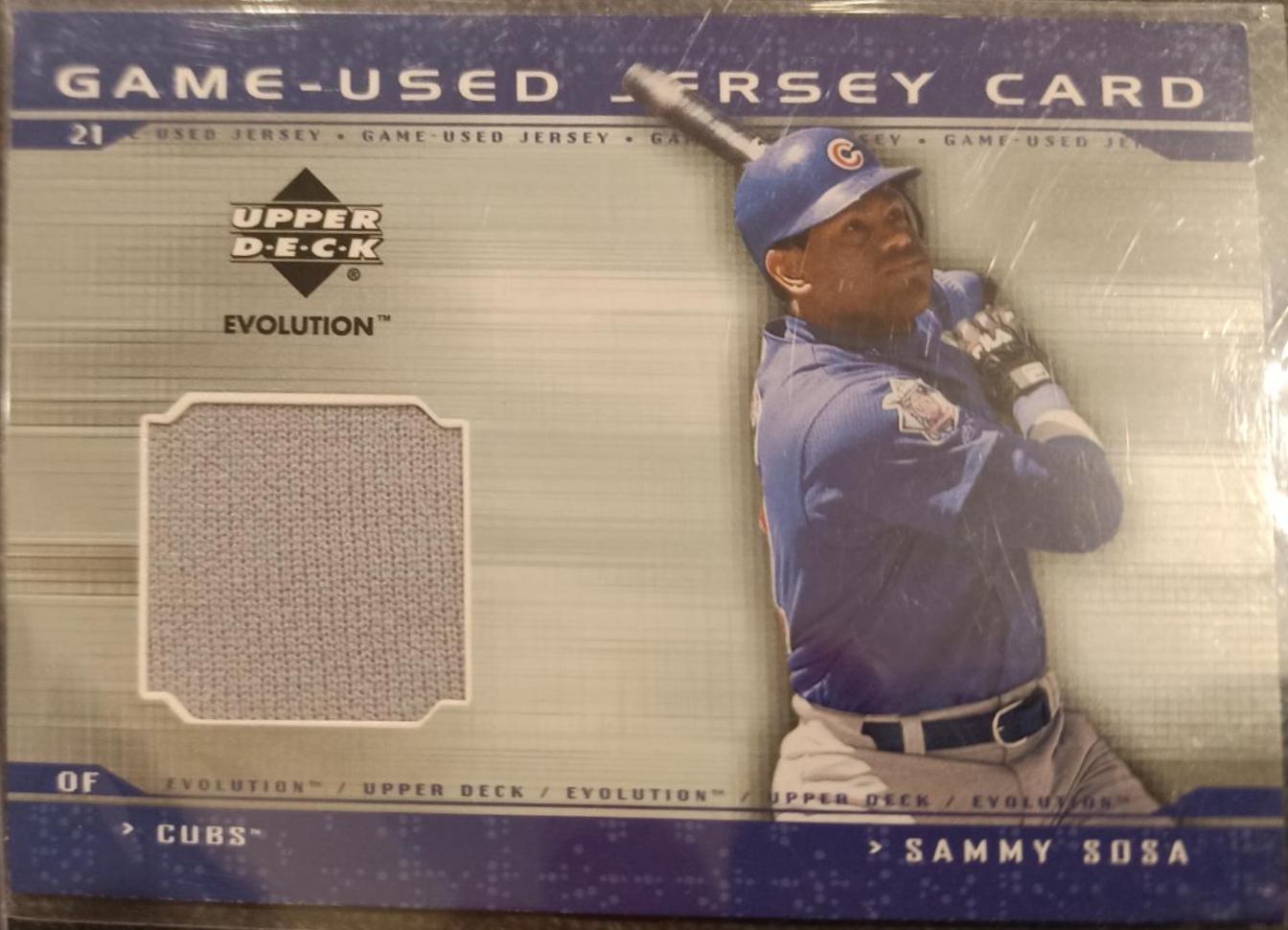 Sammy Sosa #J-SS Baseball Cards 2001 Upper Deck Evolution Game Jersey