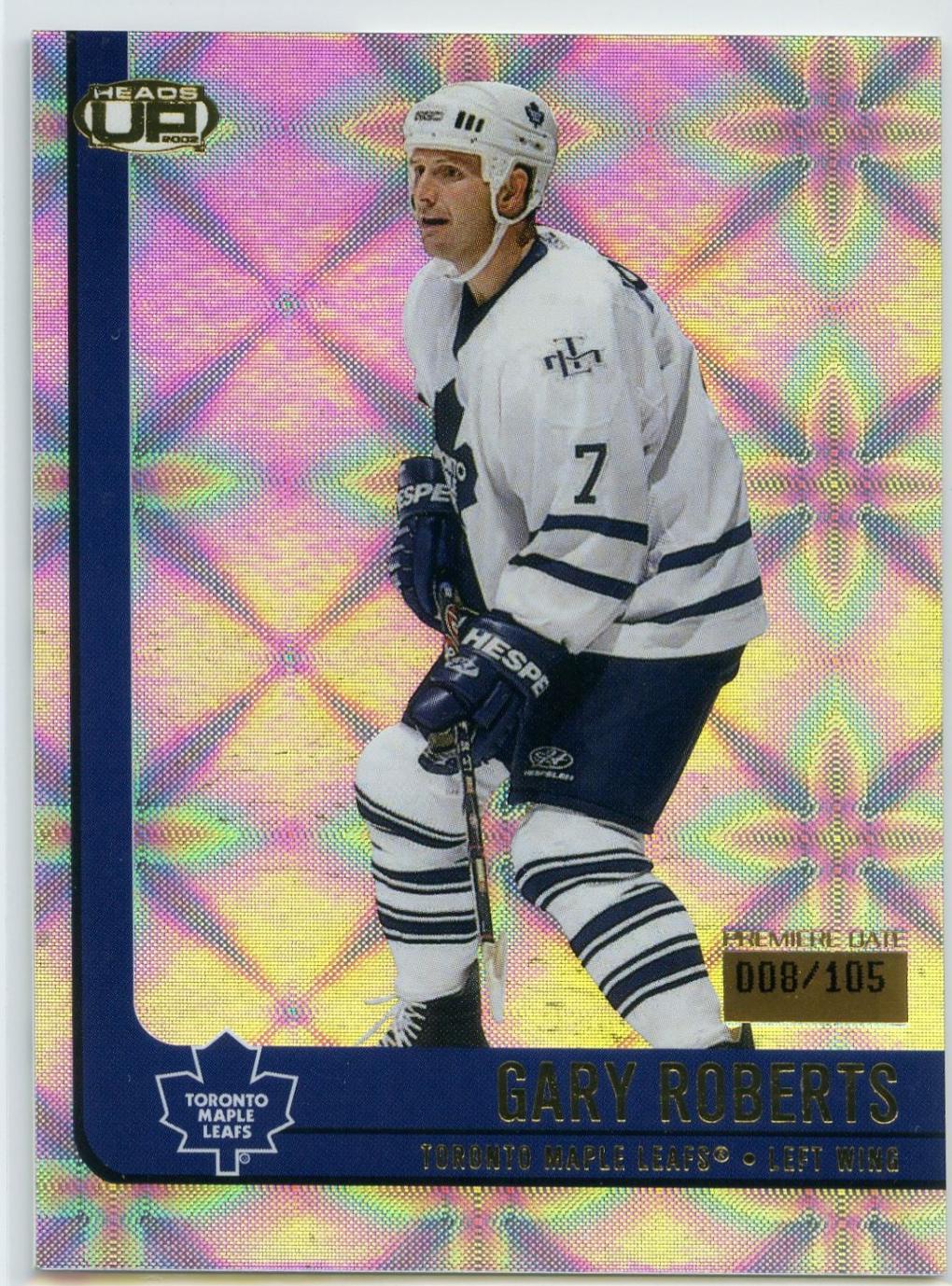 Gary Roberts #91 2001 Pacific Heads Up Hockey