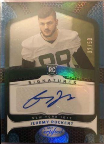 Jeremy Ruckert [Blue] #RS-JR Prices | 2022 Panini Certified Rookie ...