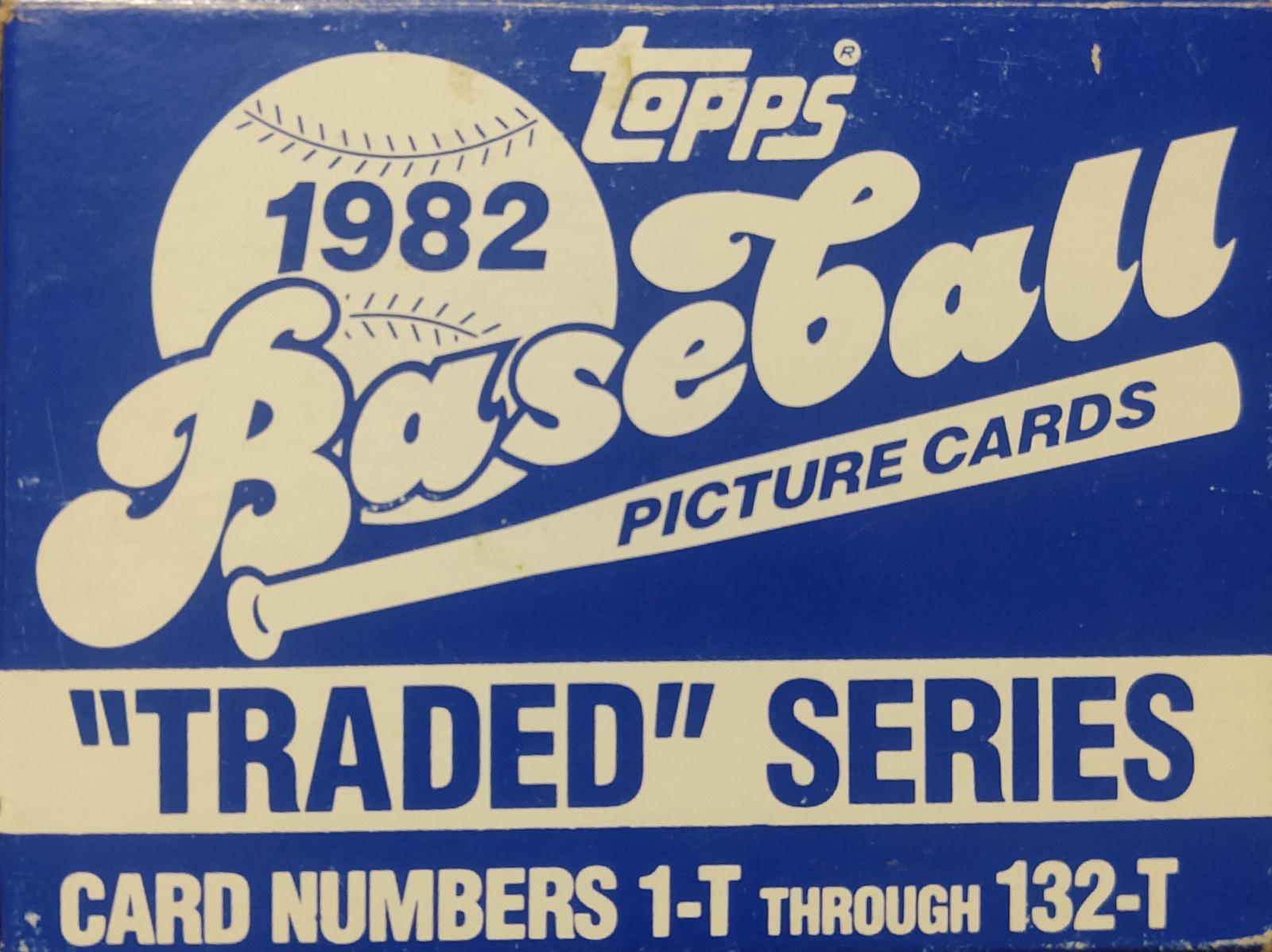 Traded Series 1982 Baseball #1-T through 132-T Baseball Cards 1982 Topps Traded