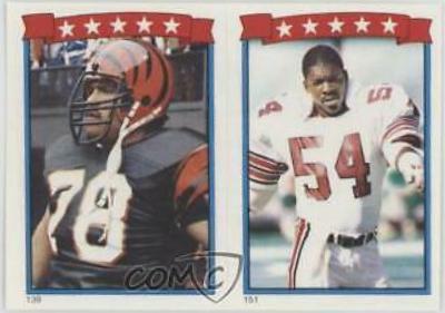 Anthony Munoz, E.J. Junior Football Cards 1985 Topps Stickers