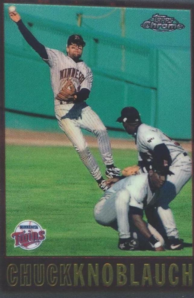 Chuck Knoblauch #22 Baseball Cards 1997 Topps Chrome