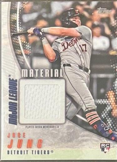 Jace Jung #MLM-JJ Baseball Cards 2025 Topps Major League Material