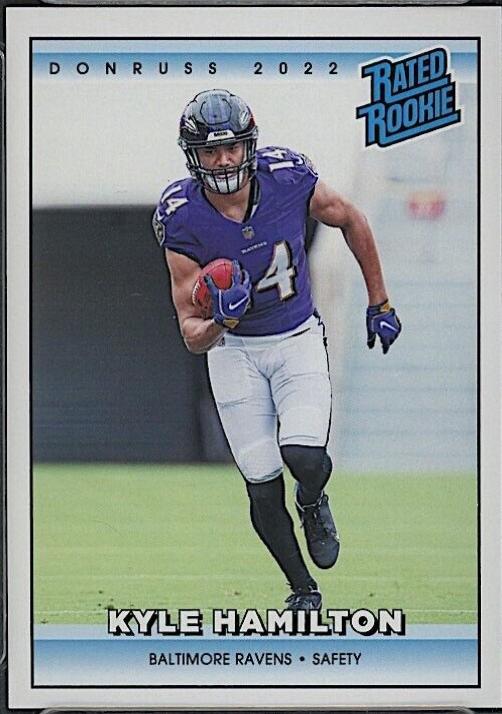 Kyle Hamilton #8 Football Cards 2022 Panini Instant Rated Rookie Retro