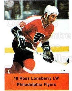 Ross Lonsberry Hockey Cards 1974 NHL Action Stamps