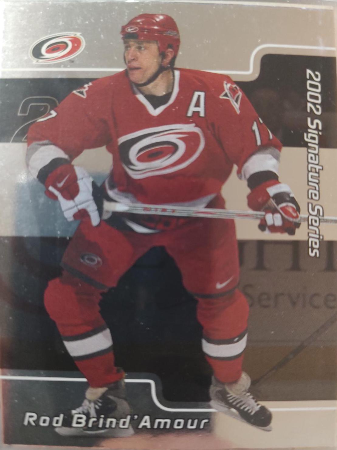 Rod Brind'Amour #152 2001 Be A Player Update Signature Series Hockey
