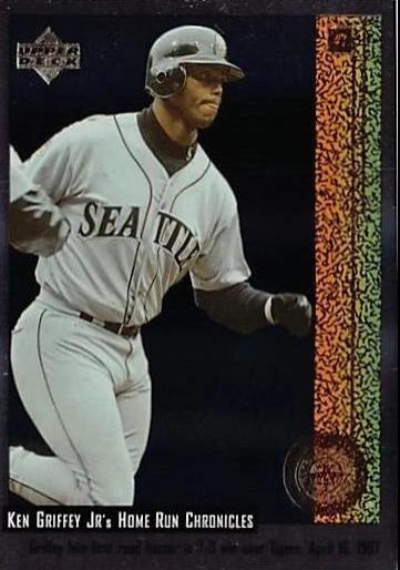 Ken Griffey Jr #7 Baseball Cards 1998 Upper Deck Ken Griffey Jr Home Run Chronicles