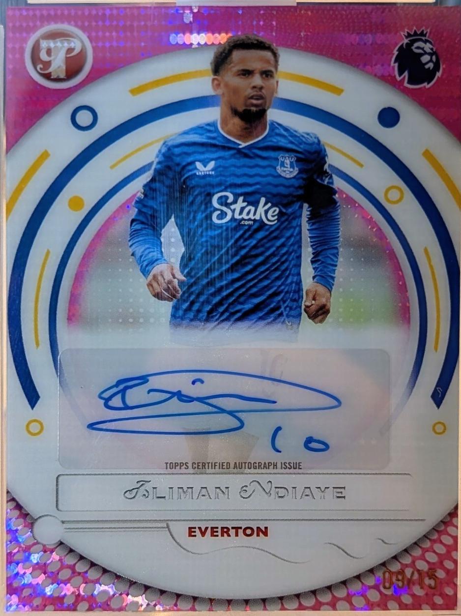 Iliman Ndiaye #PA-IN 2025 Topps Pristine Premier League Autograph