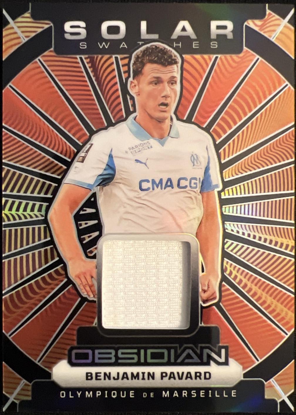 Benjamin Pavard #29 2025 Panini Obsidian Solar Swatches Soccer