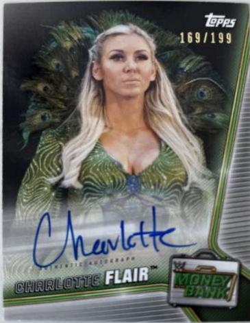 Charlotte Flair #A-CF Wrestling Cards 2019 Topps WWE Money in the Bank Autographs