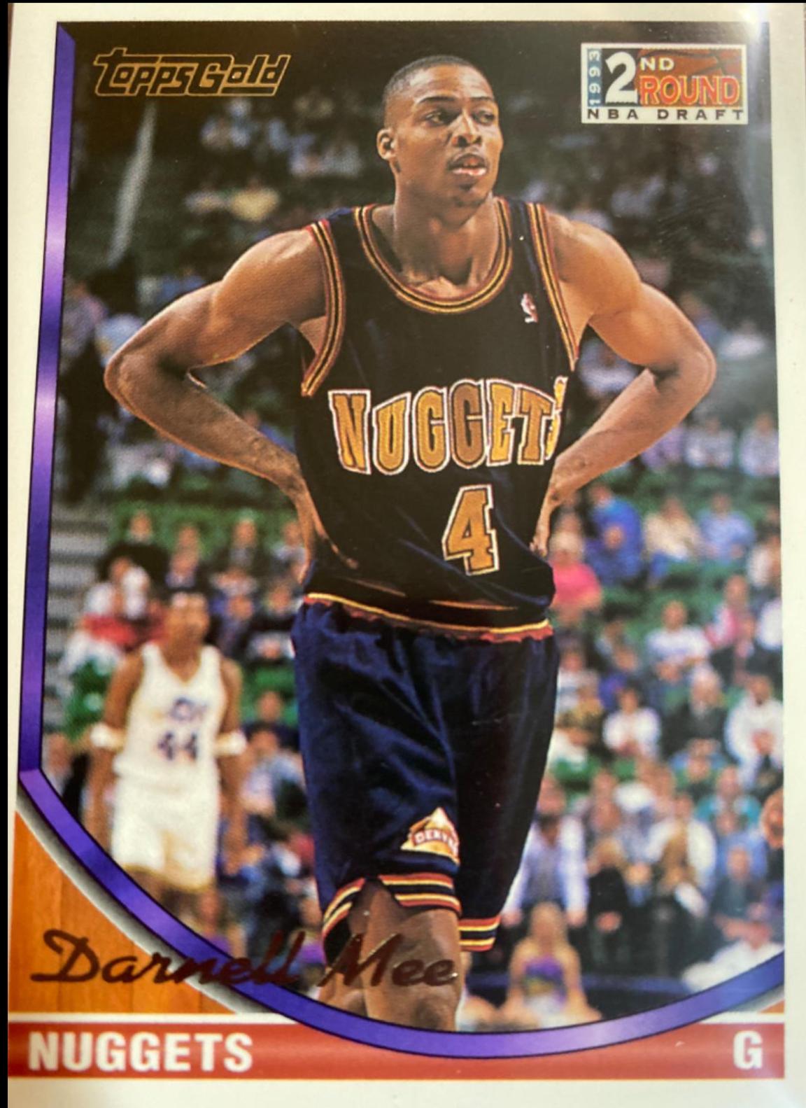 Darnell Mee #315 Basketball Cards 1993 Topps Gold