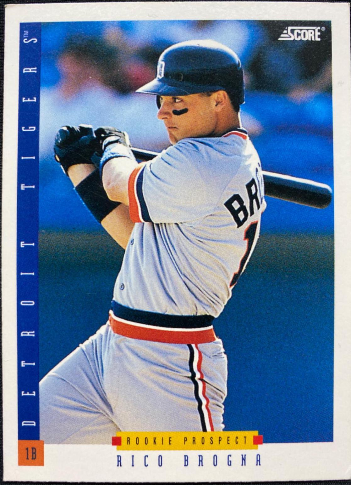 Rico Brogna #114 Baseball Cards 1993 Score